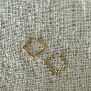 Uncommon James small triangle hoop earrings